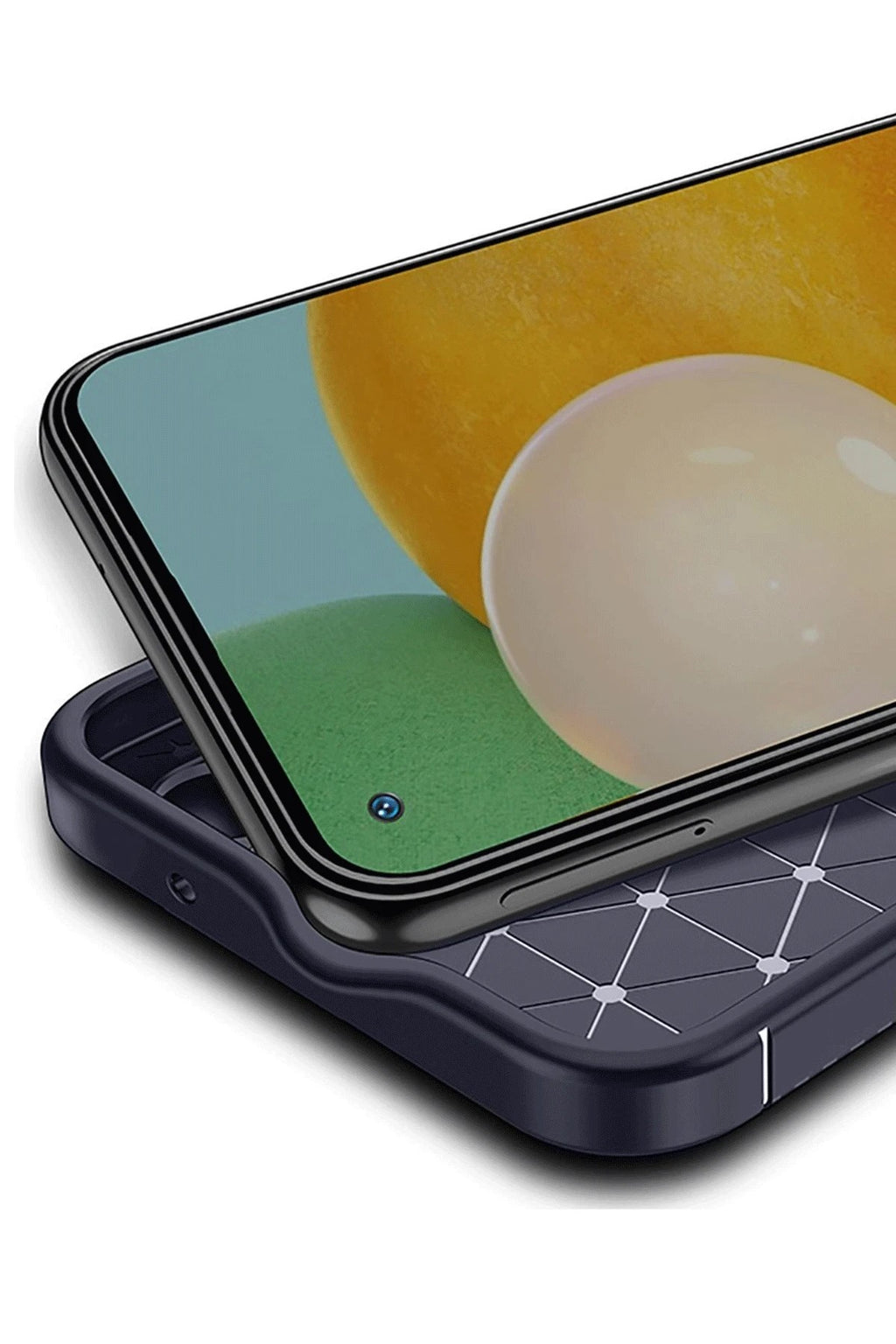Mey İthalat® Tecno Spark 30 Pro Kılıf Auto Focus Karbon Kapak - Lacivert