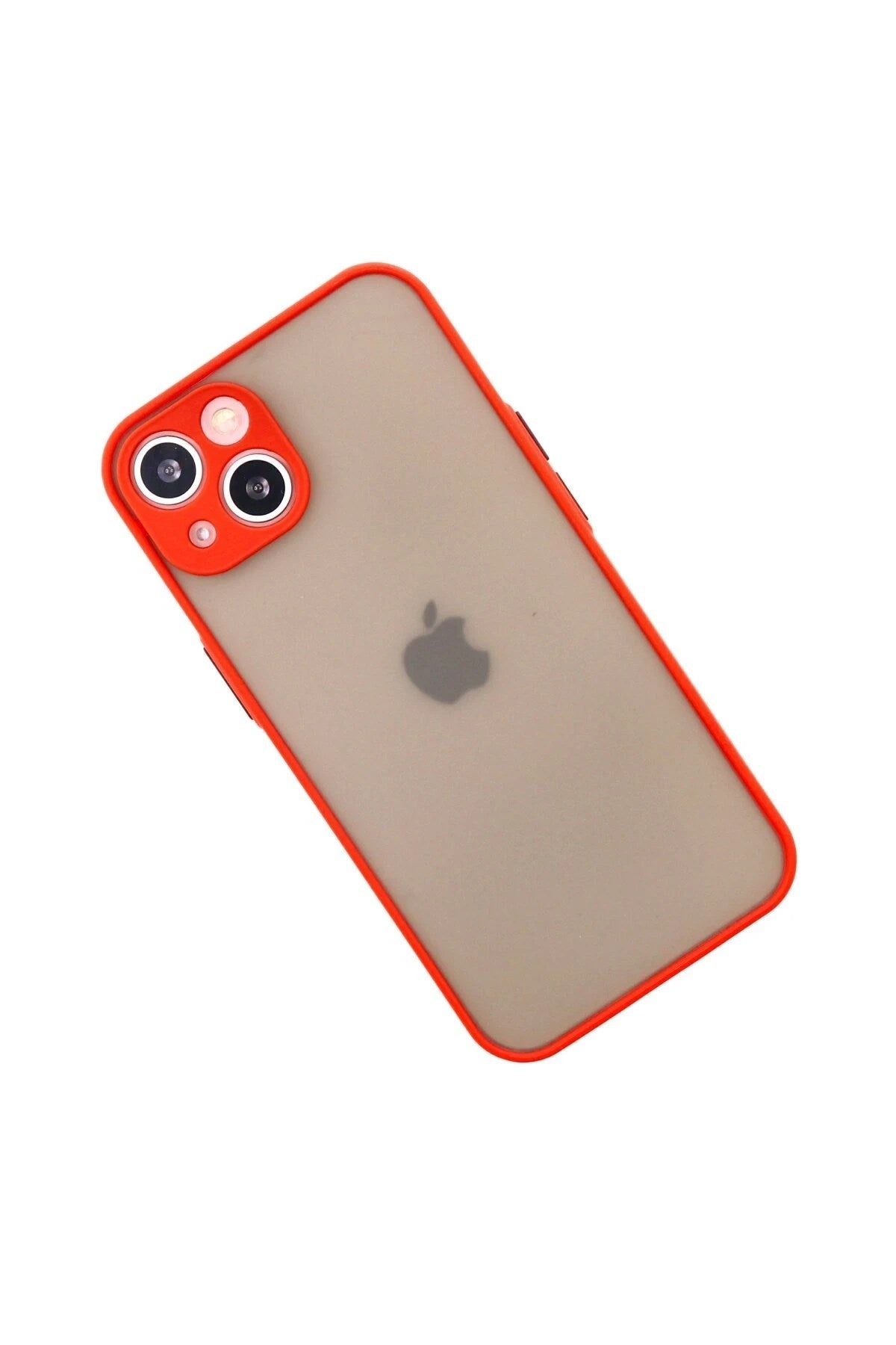 Mey İthalat® iPhone 14 Kılıf Montreal Silikon Kapak - Kırmızı