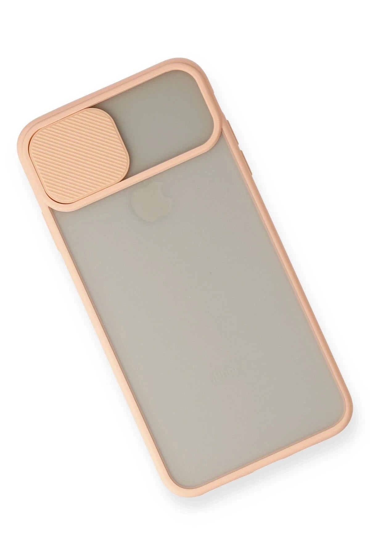 Mey İthalat® iPhone XS Max Kılıf Palm Buzlu Kamera Sürgülü Silikon - Pembe
