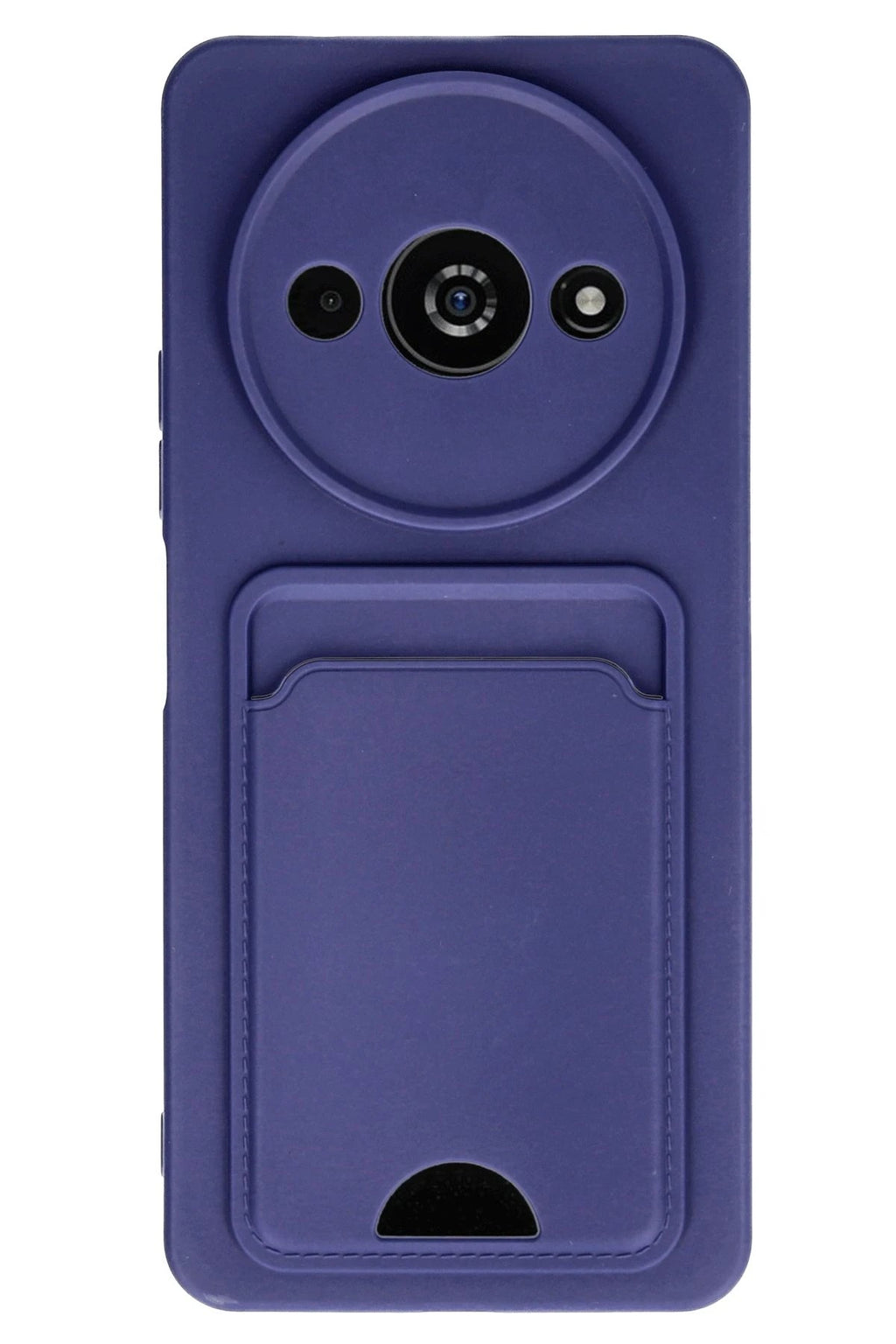 Mey İthalat® Redmi A3 4G Kılıf Kelvin Kartvizitli Silikon - Lacivert