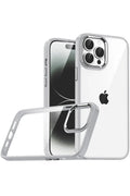 Mey İthalat® iPhone 15 Pro Max Lensli Silikon - Gümüş