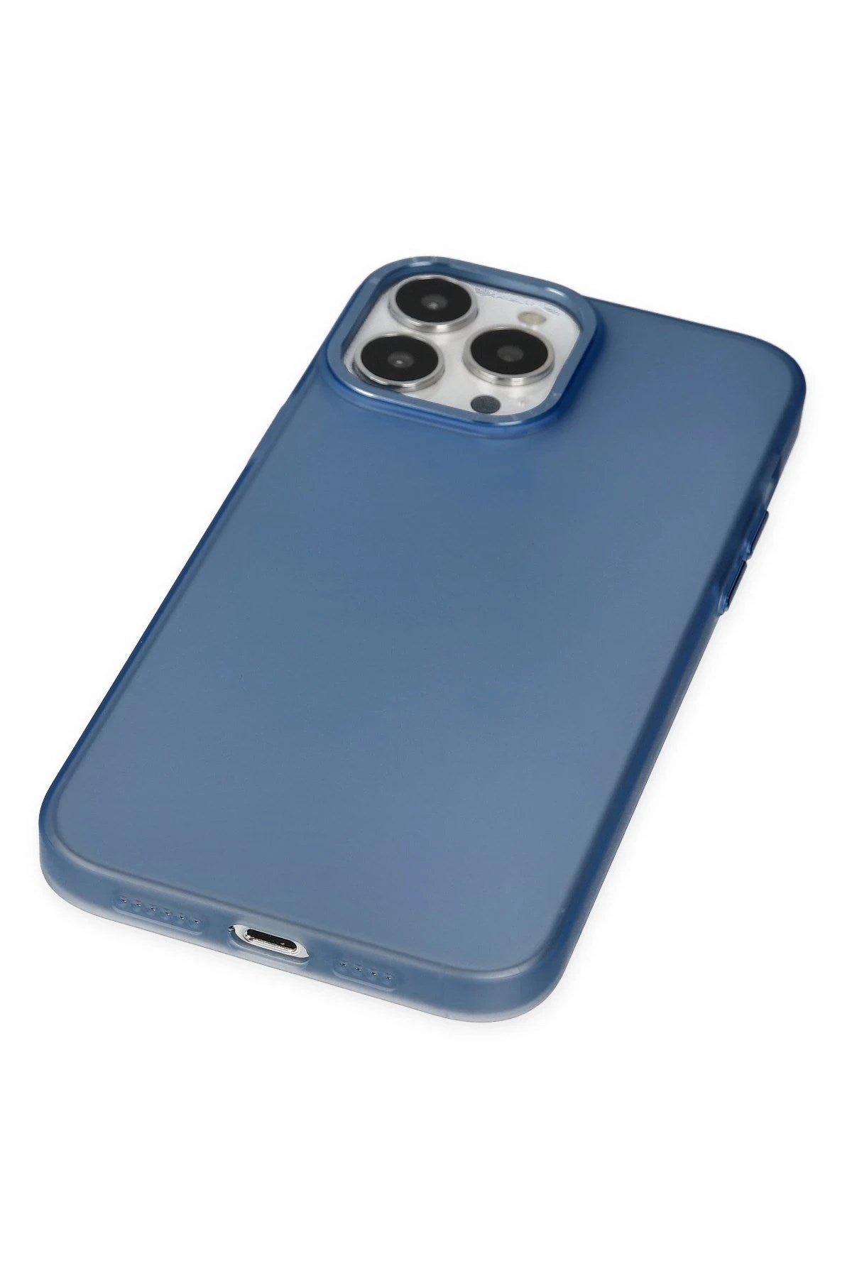 Mey İthalat® iPhone 14 Pro Kılıf Modos Metal Kapak - Lacivert