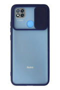 Mey İthalat® Redmi 9C Kılıf Palm Buzlu Kamera Sürgülü Silikon - Lacivert