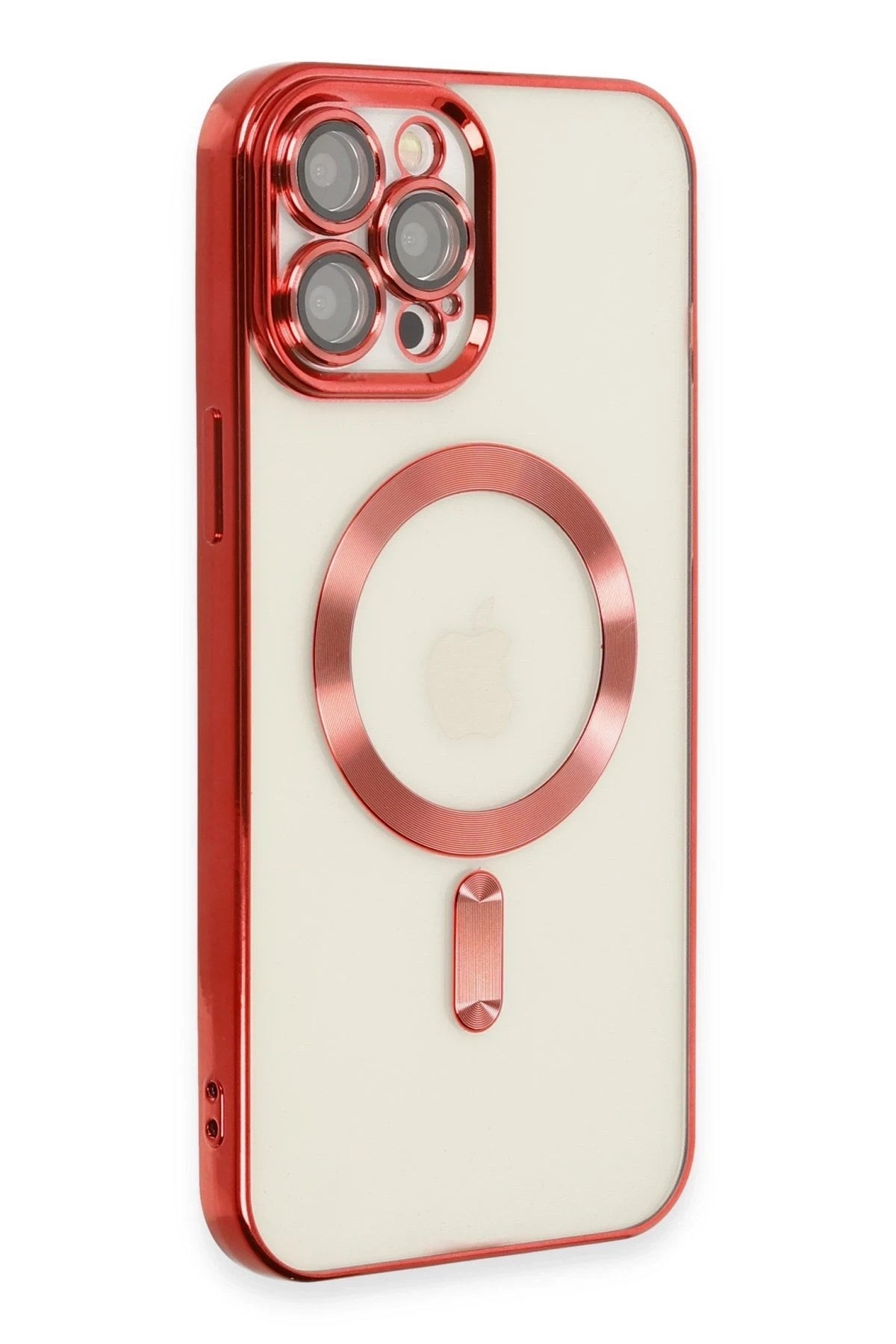 Mey İthalat® iPhone 12 Pro Max Kılıf Kross Magneticsafe Kapak - Kırmızı