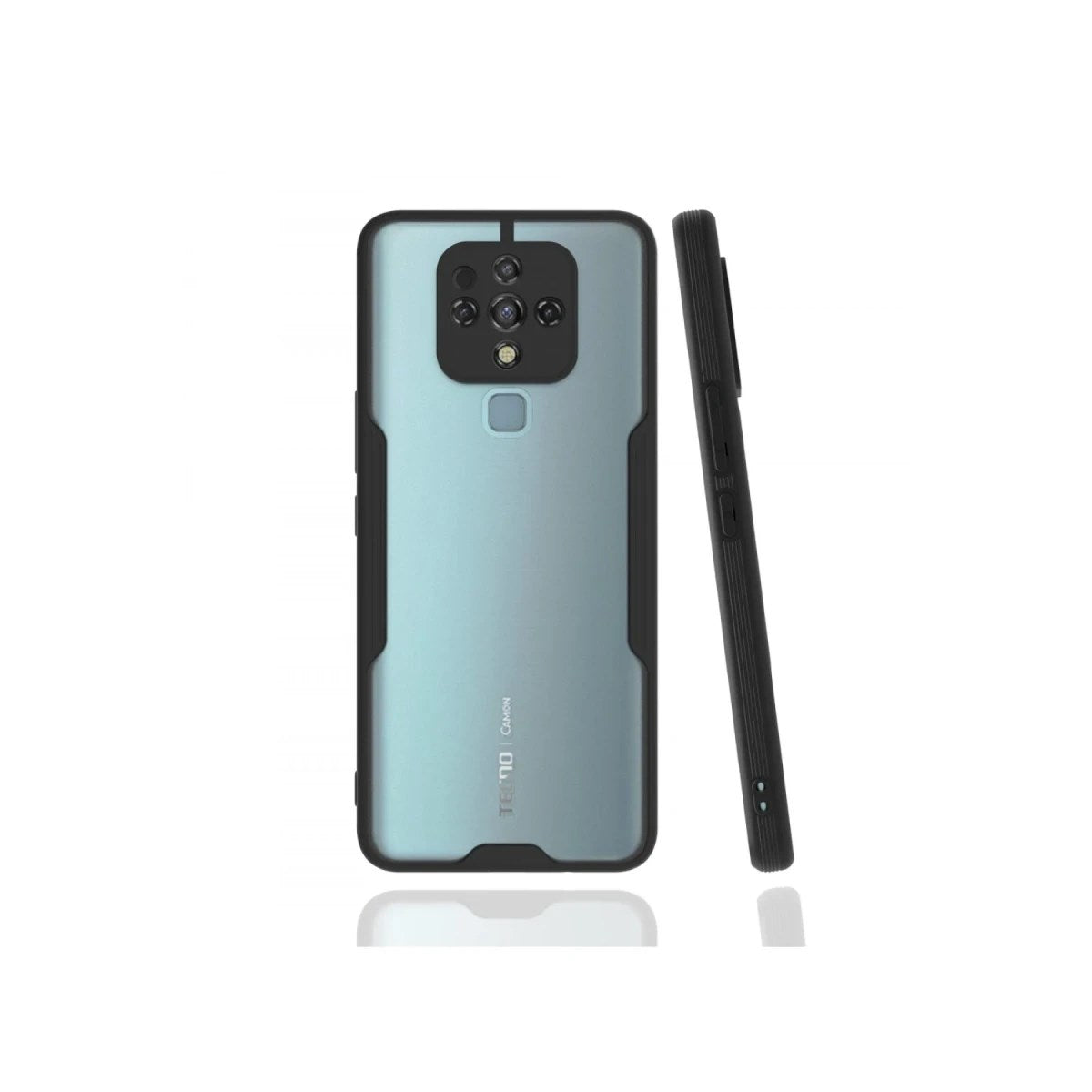 Mey İthalat® Tecno Camon 16 Kılıf Platin Silikon - Siyah