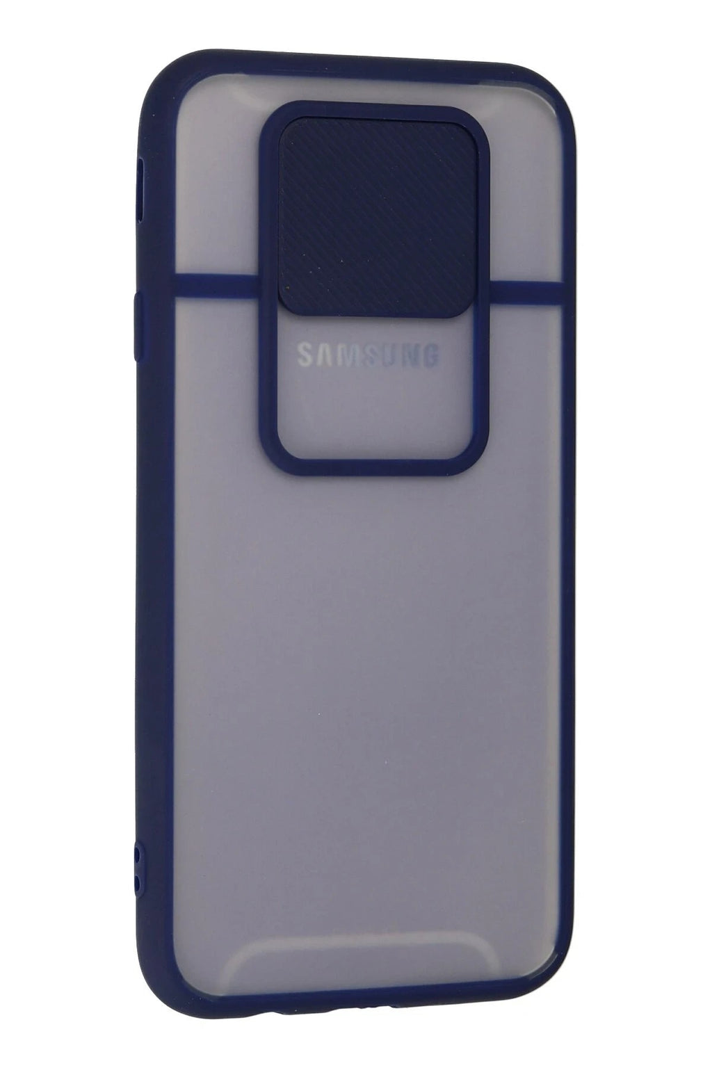 Mey İthalat® Samsung Galaxy J7 Pro / J730 Kılıf Palm Buzlu Kamera Sürgülü Silikon - Lacivert
