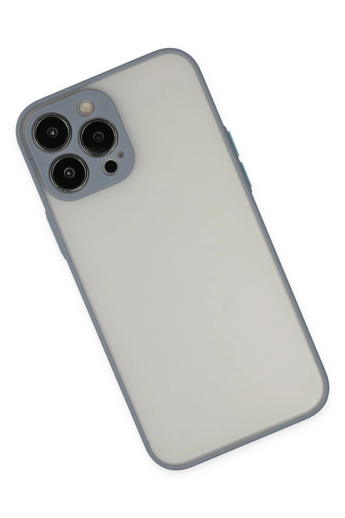 Mey İthalat® iPhone 15 Pro Kılıf Montreal Silikon Kapak - Gri