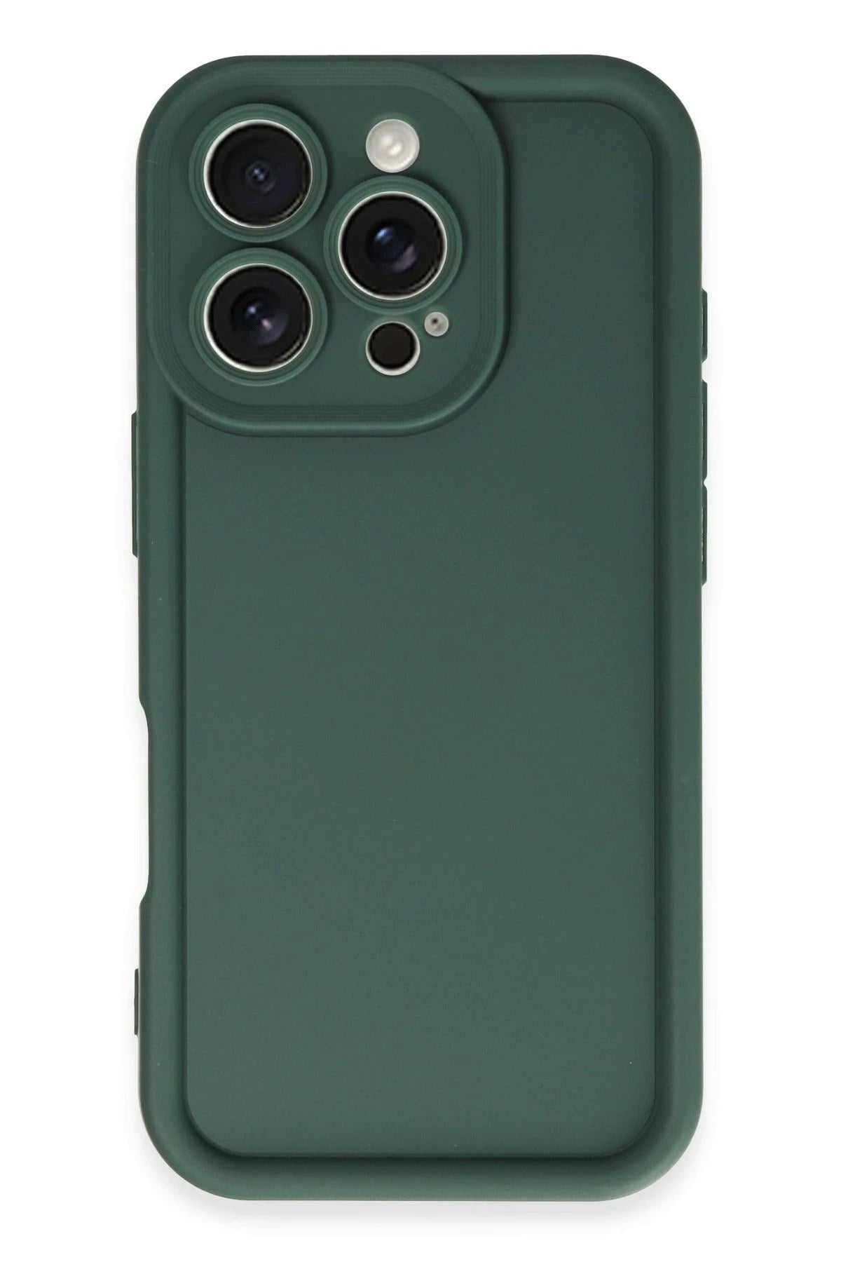 Mey İthalat® iPhone 16 Pro Kılıf Viera Silikon - Koyu Yeşil