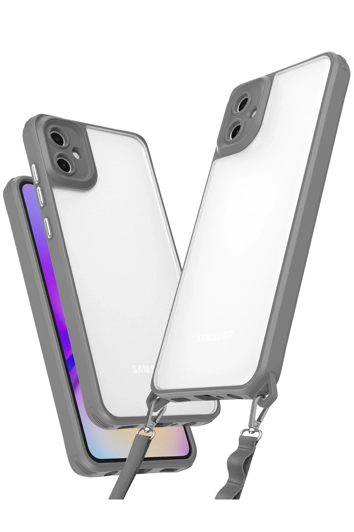Mey İthalat® Samsung Galaxy A06 Kılıf Penta Silikon Kılıf - Titan Gri