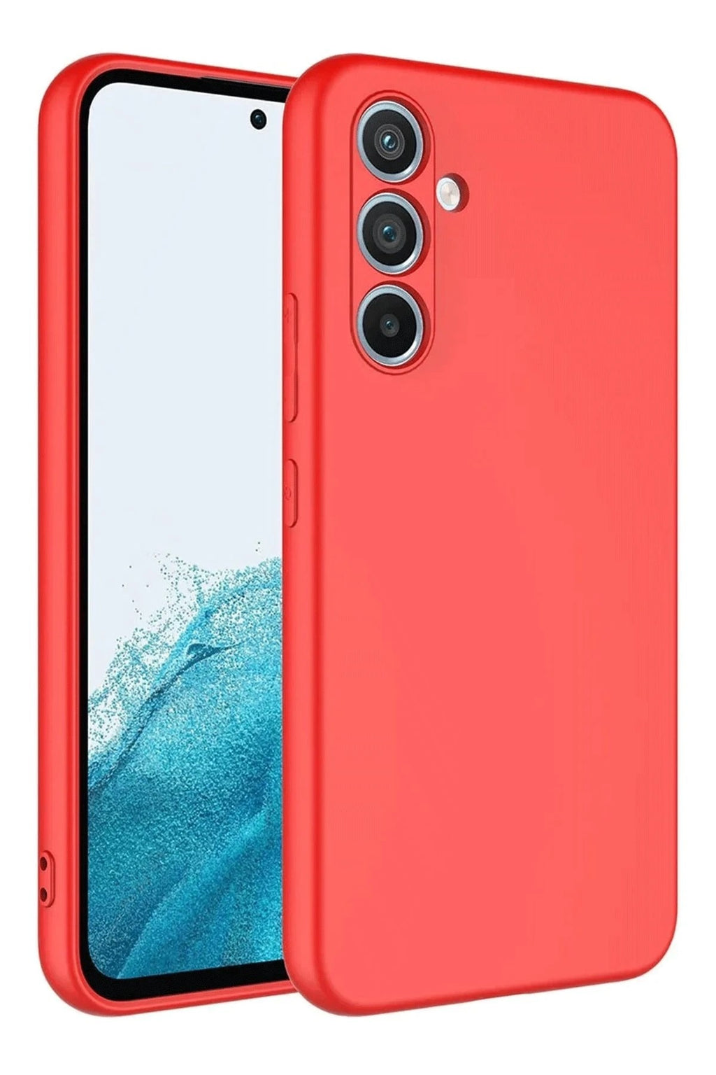 Mey İthalat® Samsung Galaxy A16 5G Kılıf First Silikon - Kırmızı