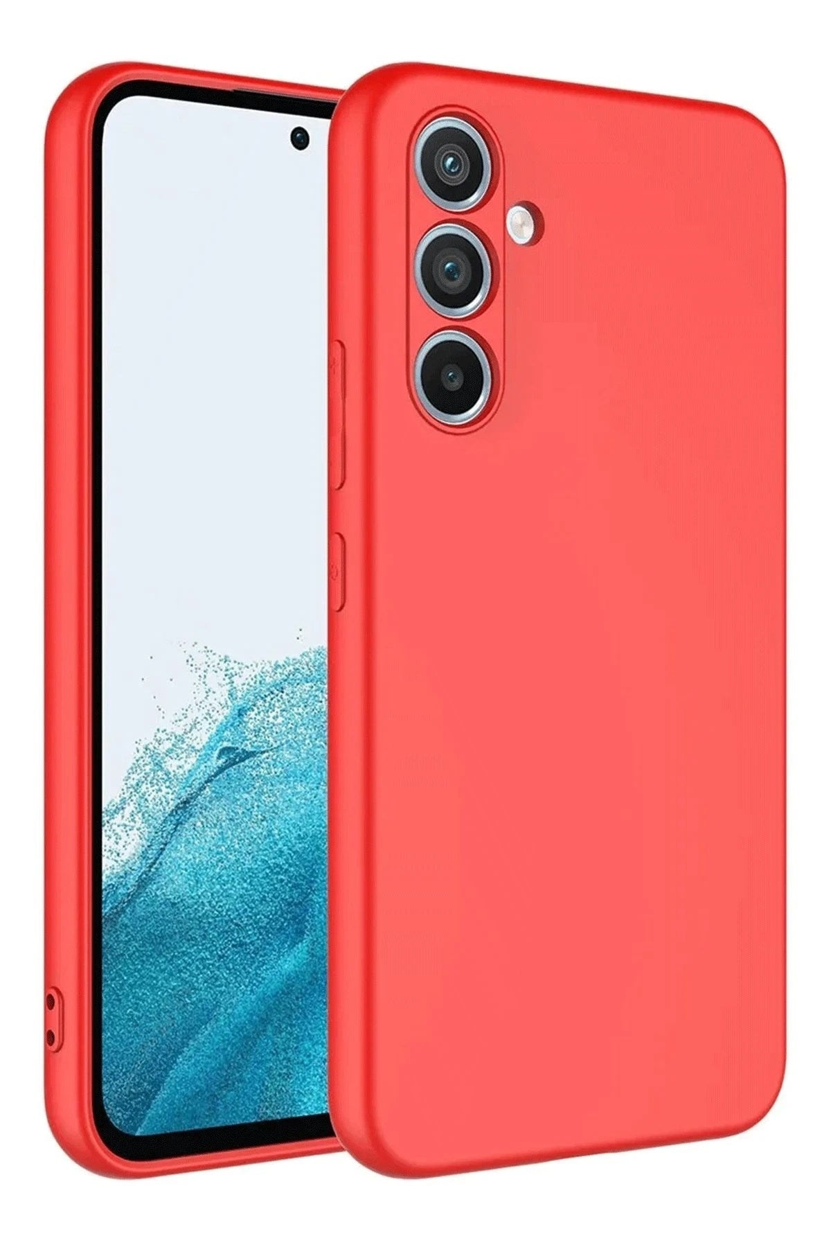 Mey İthalat® Samsung Galaxy A16 5G Kılıf First Silikon - Kırmızı