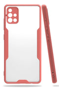 Mey İthalat® Samsung Galaxy A71 Kılıf Platin Silikon - Pembe