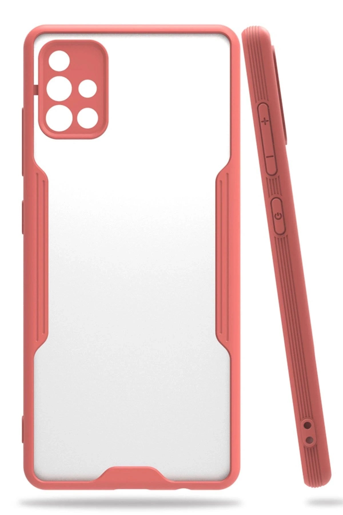 Mey İthalat® Samsung Galaxy A71 Kılıf Platin Silikon - Pembe