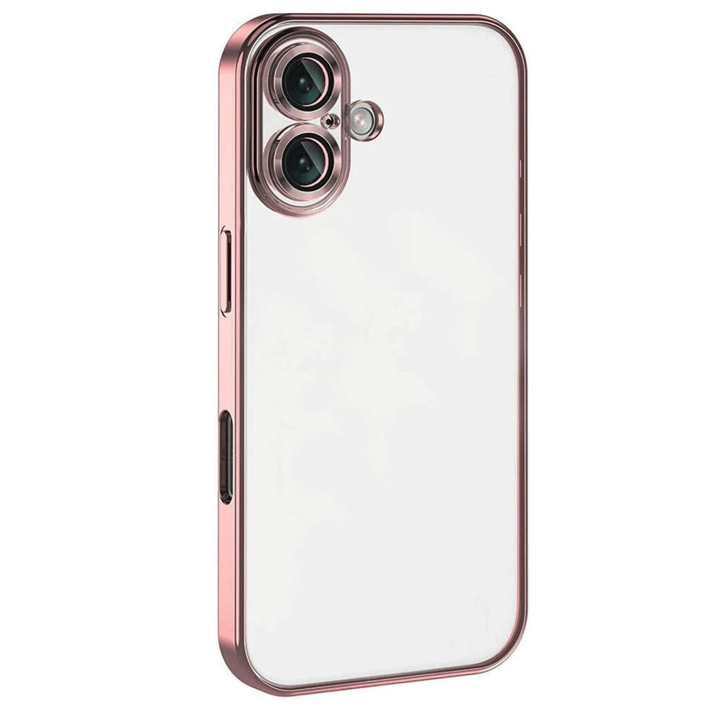 Mey İthalat® iPhone 16 Plus Kılıf Lensli Silikon - Pembe