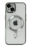Mey İthalat® iPhone 14 Kılıf Kross Magneticsafe Kapak - Gümüş