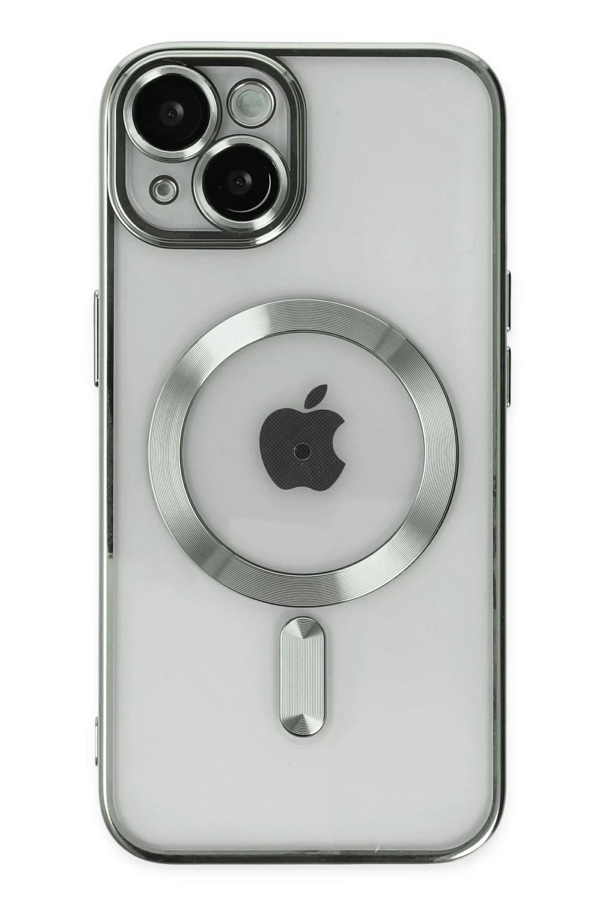 Mey İthalat® iPhone 14 Kılıf Kross Magneticsafe Kapak - Gümüş