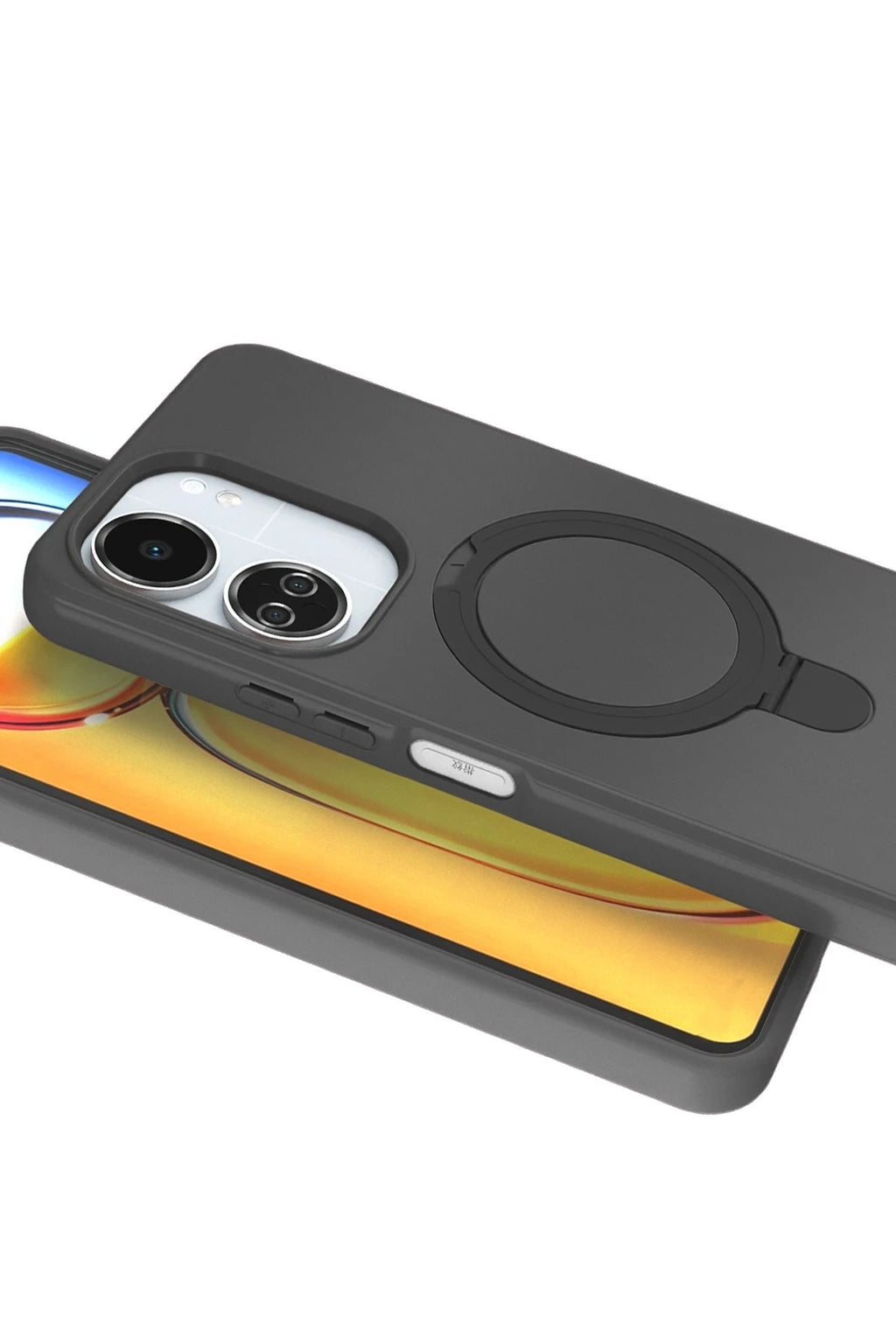 Mey İthalat® Redmi 13C Regal Magsafe Standlı Kapak - Titan Gri