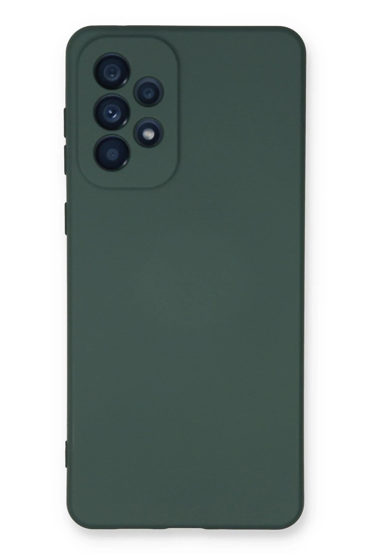 Mey İthalat® Samsung Galaxy A53 5G Kılıf Nano içi Kadife Silikon - Koyu Yeşil