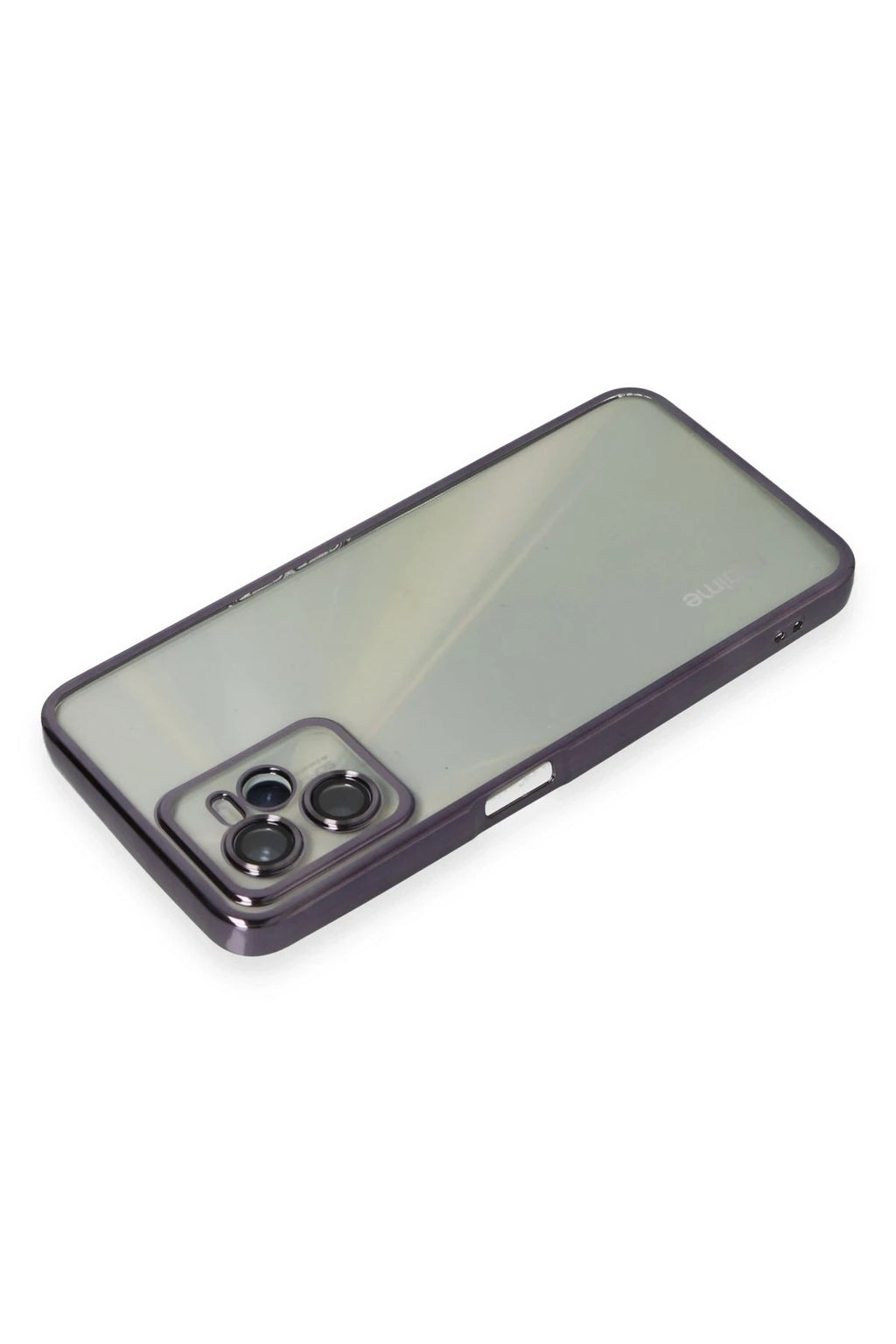 Mey İthalat® Realme C35 Kılıf Lensli Silikon - Mor