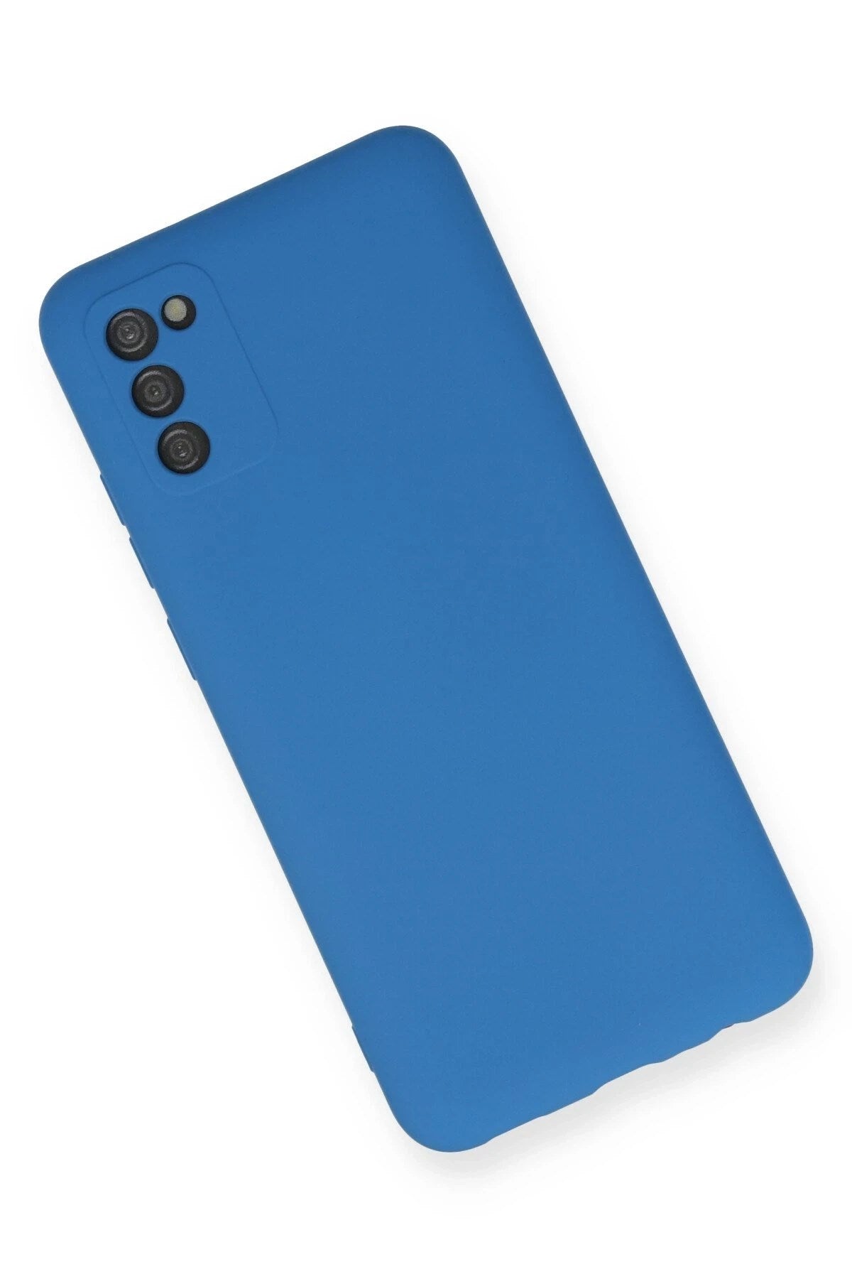 Mey İthalat® Samsung Galaxy A02S Kılıf Nano içi Kadife Silikon - Mavi