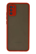 Mey İthalat® Samsung Galaxy A03S Kılıf Montreal Silikon Kapak - Kırmızı