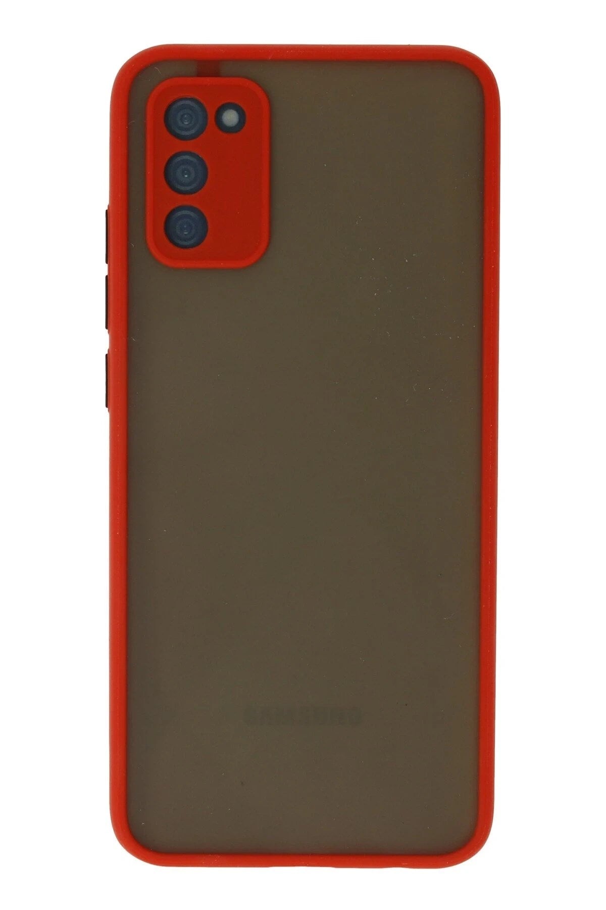 Mey İthalat® Samsung Galaxy A03S Kılıf Montreal Silikon Kapak - Kırmızı
