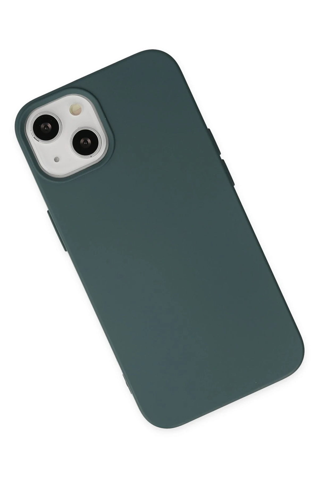 Mey İthalat® iPhone 14 Plus Kılıf Nano içi Kadife Silikon - Koyu Yeşil