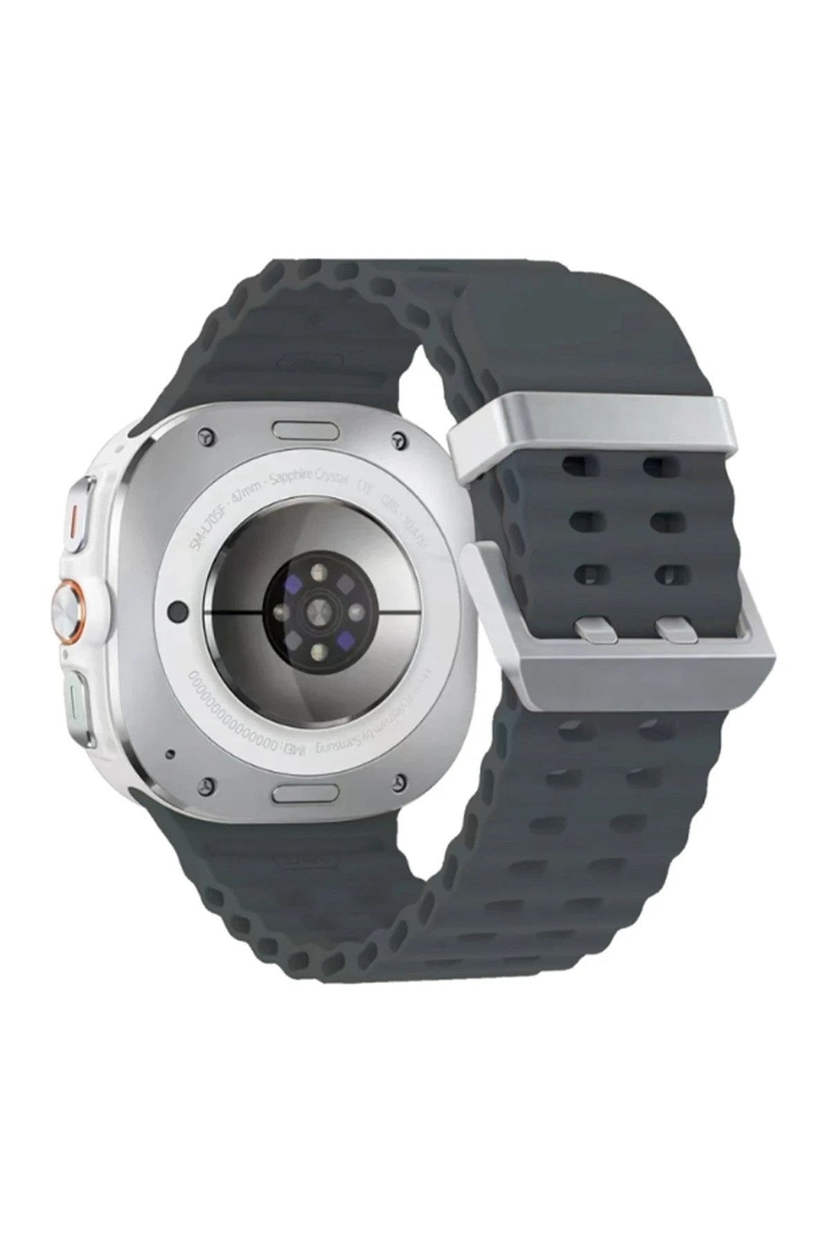 Mey İthalat® Watch 7 Ultra KR417 Rug Silikon Kordon - Koyu Gri