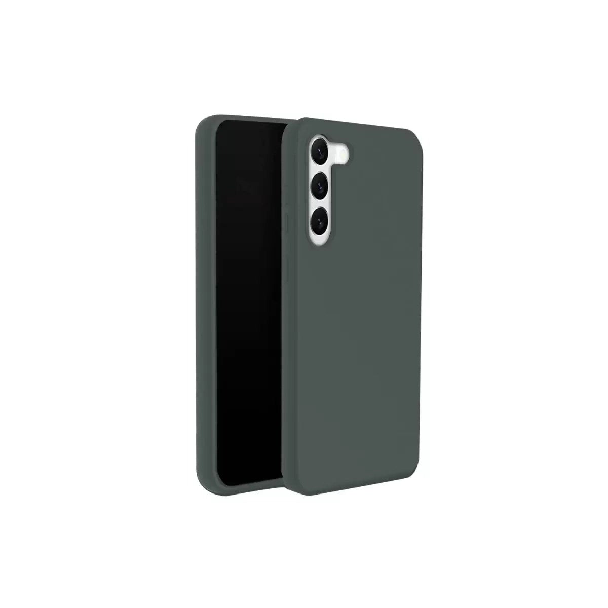 Mey İthalat® Samsung Galaxy S24 Kılıf First Silikon - Koyu Yeşil