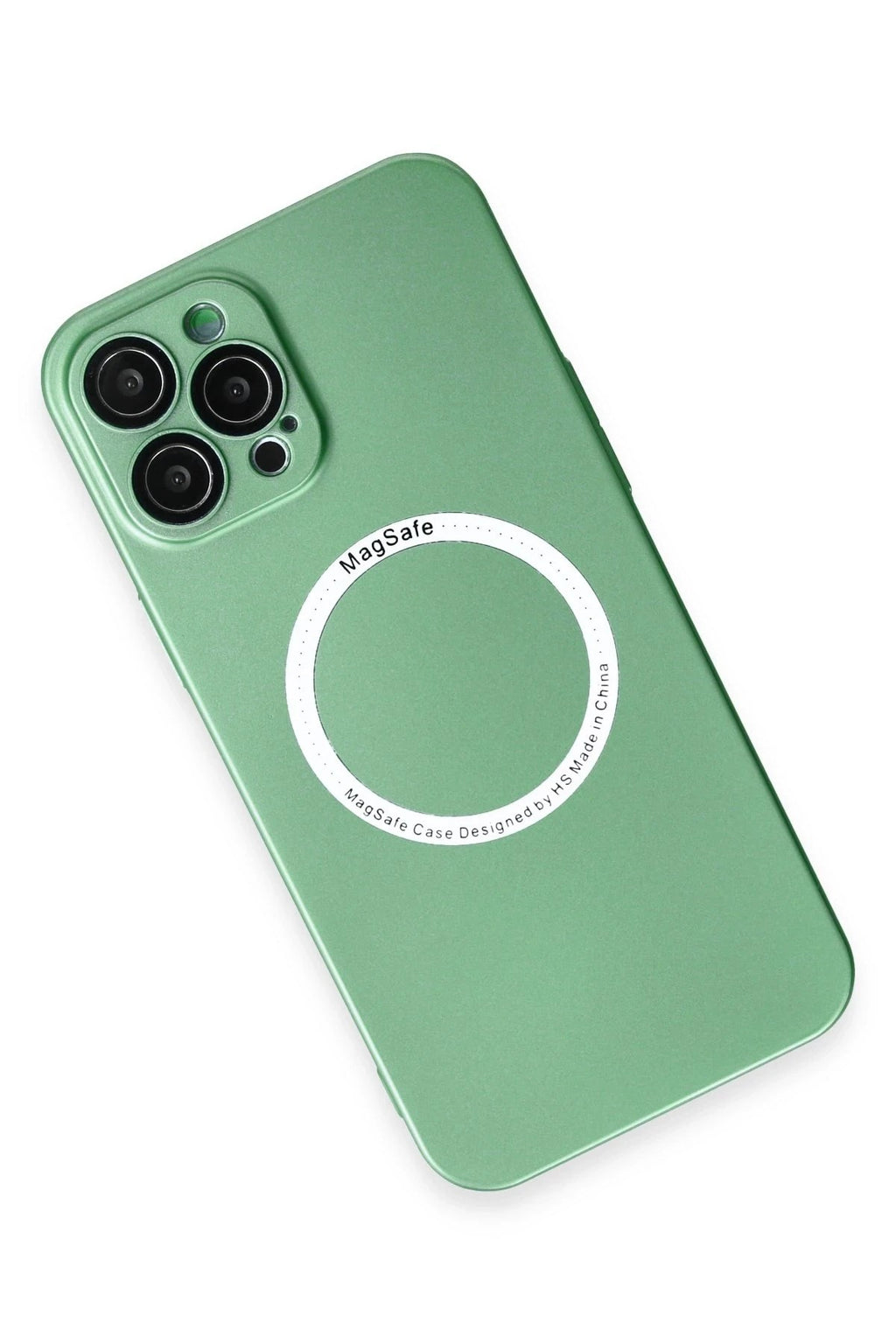 Mey İthalat® iPhone 12 Pro Kılıf Jack Magneticsafe Lens Silikon - Yeşil