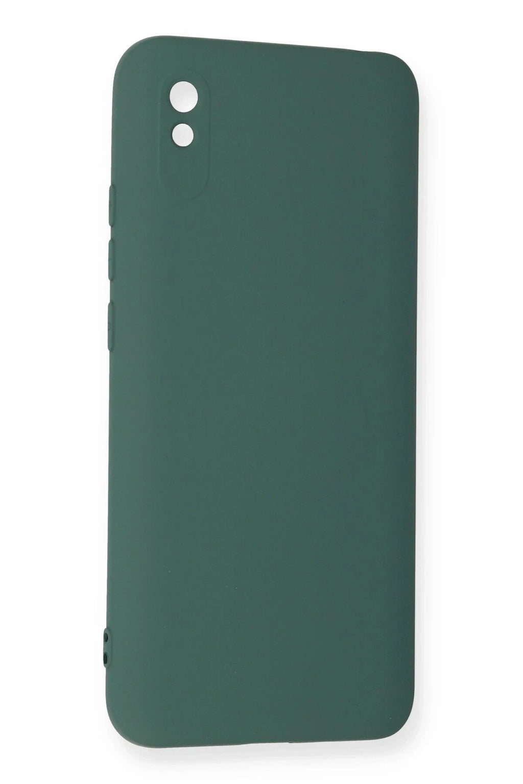 Mey İthalat® Redmi 9A Kılıf Nano içi Kadife Silikon - Koyu Yeşil