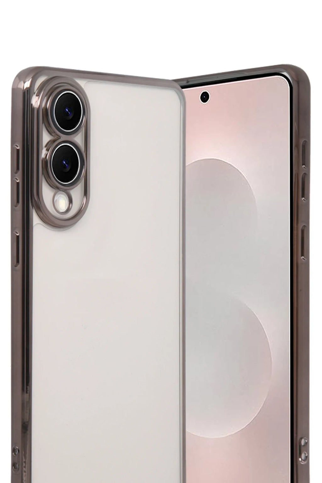 Mey İthalat® Samsung Galaxy S25 Edge Lensli Silikon - Titan Gri