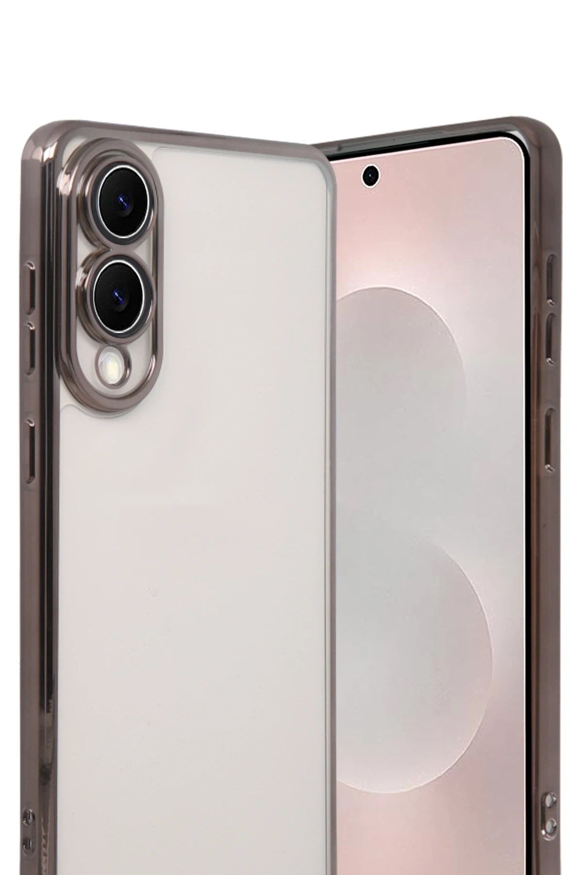 Mey İthalat® Samsung Galaxy S25 Edge Lensli Silikon - Titan Gri