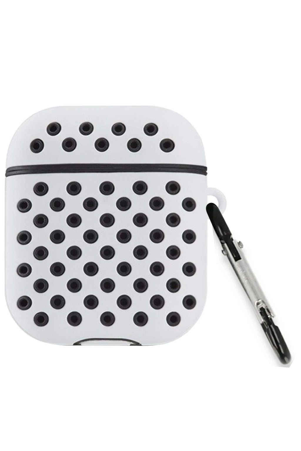 Mey İthalat® Airpods 2 (2.nesil) Spor Delikli Kılıf - Gri-Siyah