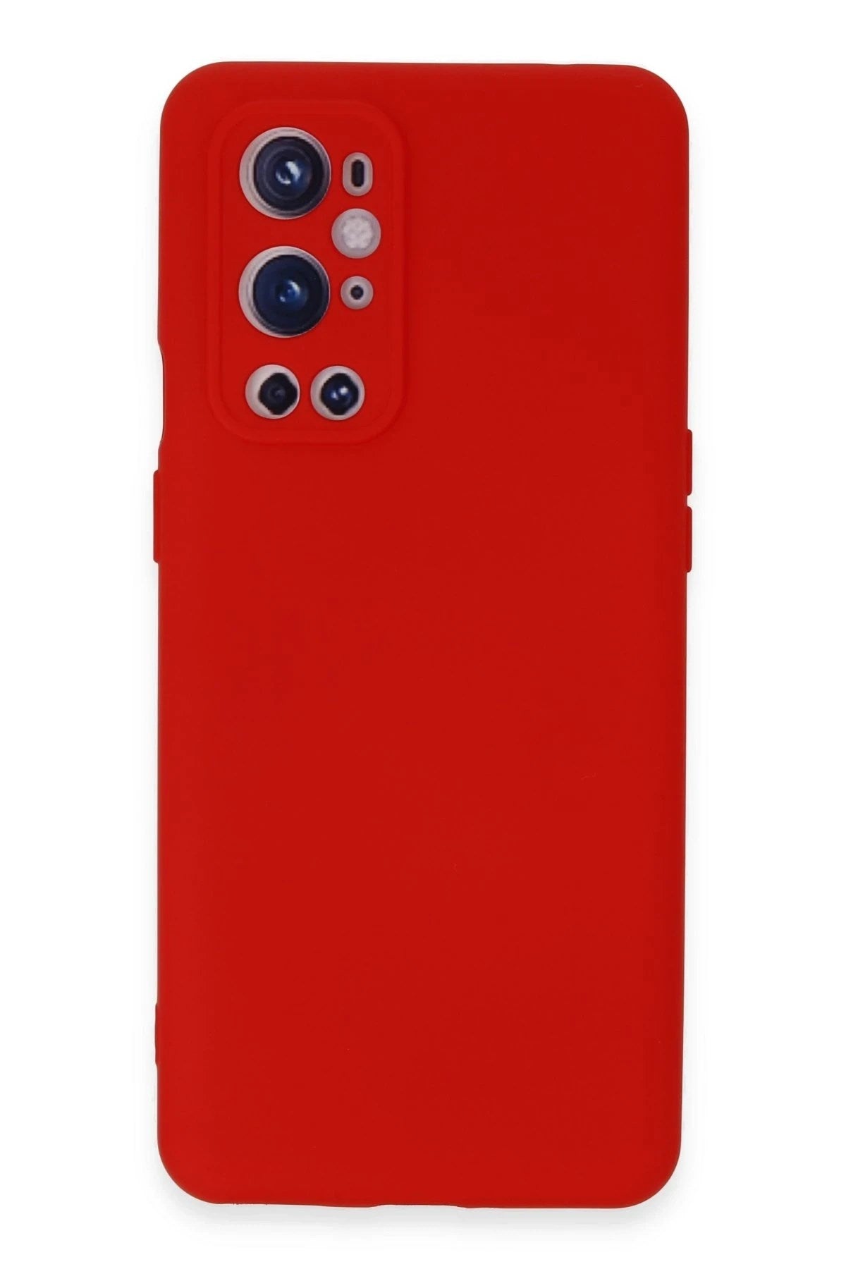 Mey İthalat® One Plus 9 Pro Kılıf Nano içi Kadife Silikon - Kırmızı