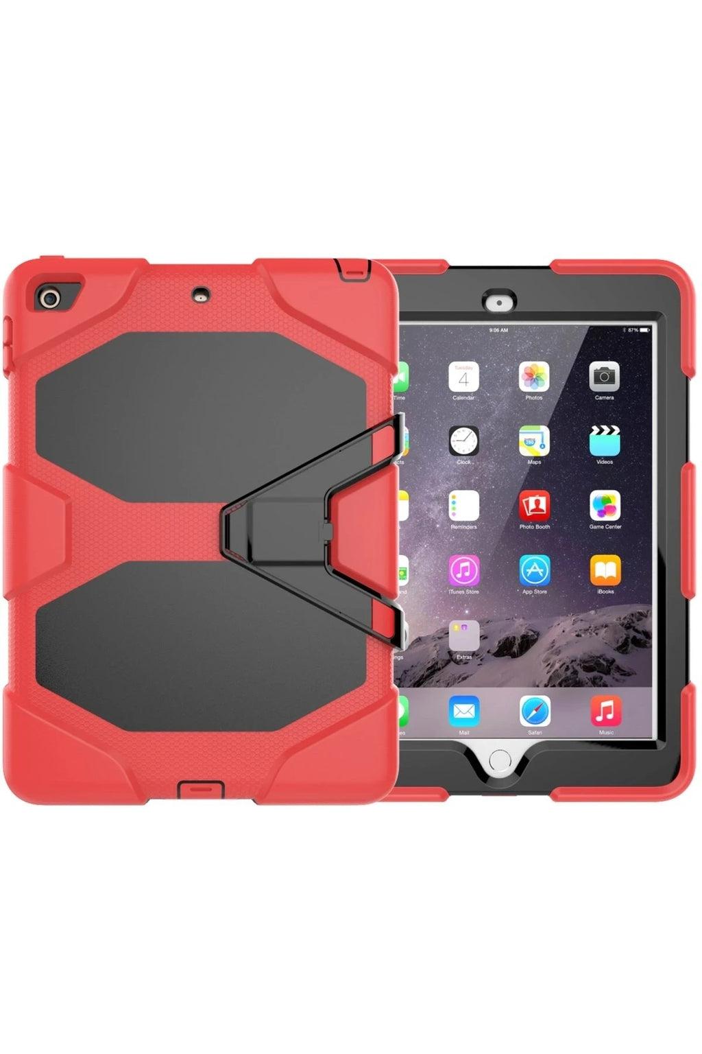 Mey İthalat® iPad 5 Air 9.7 Kılıf Griffin Tablet Kapak - Kırmızı