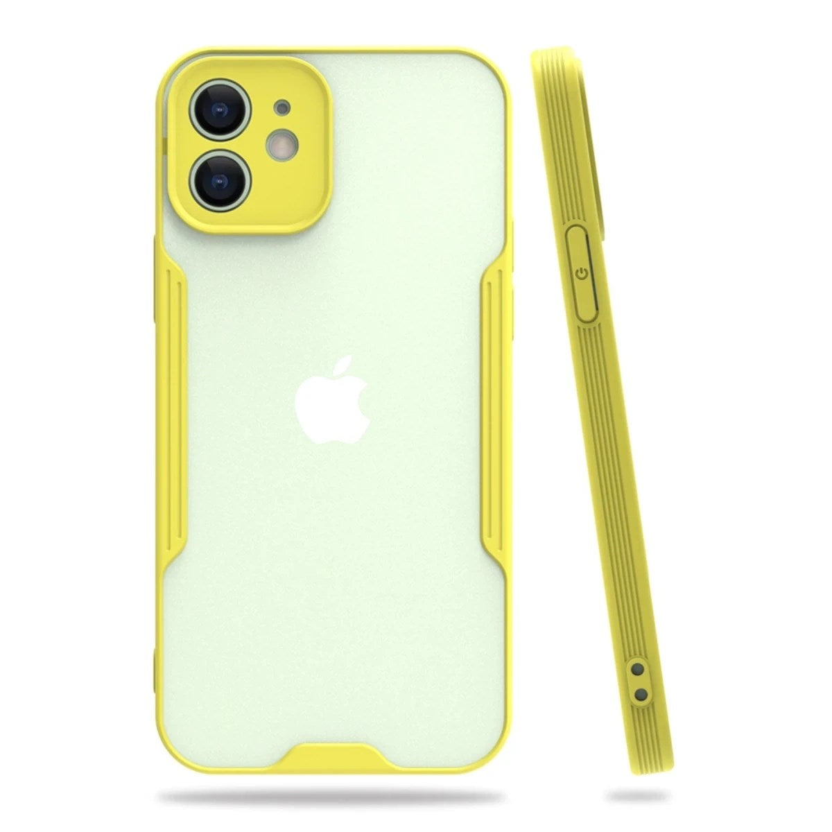Mey İthalat® iPhone 12 Kılıf Platin Silikon - Sarı
