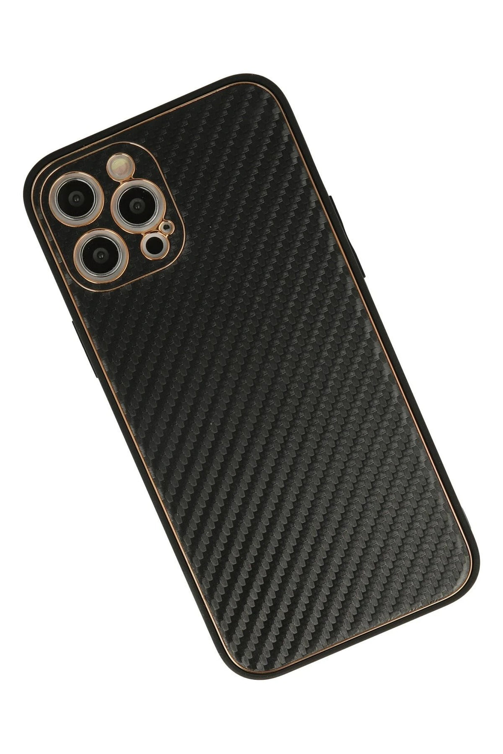 Mey İthalat® iPhone 12 Pro Max Kılıf Coco Karbon Silikon - Siyah