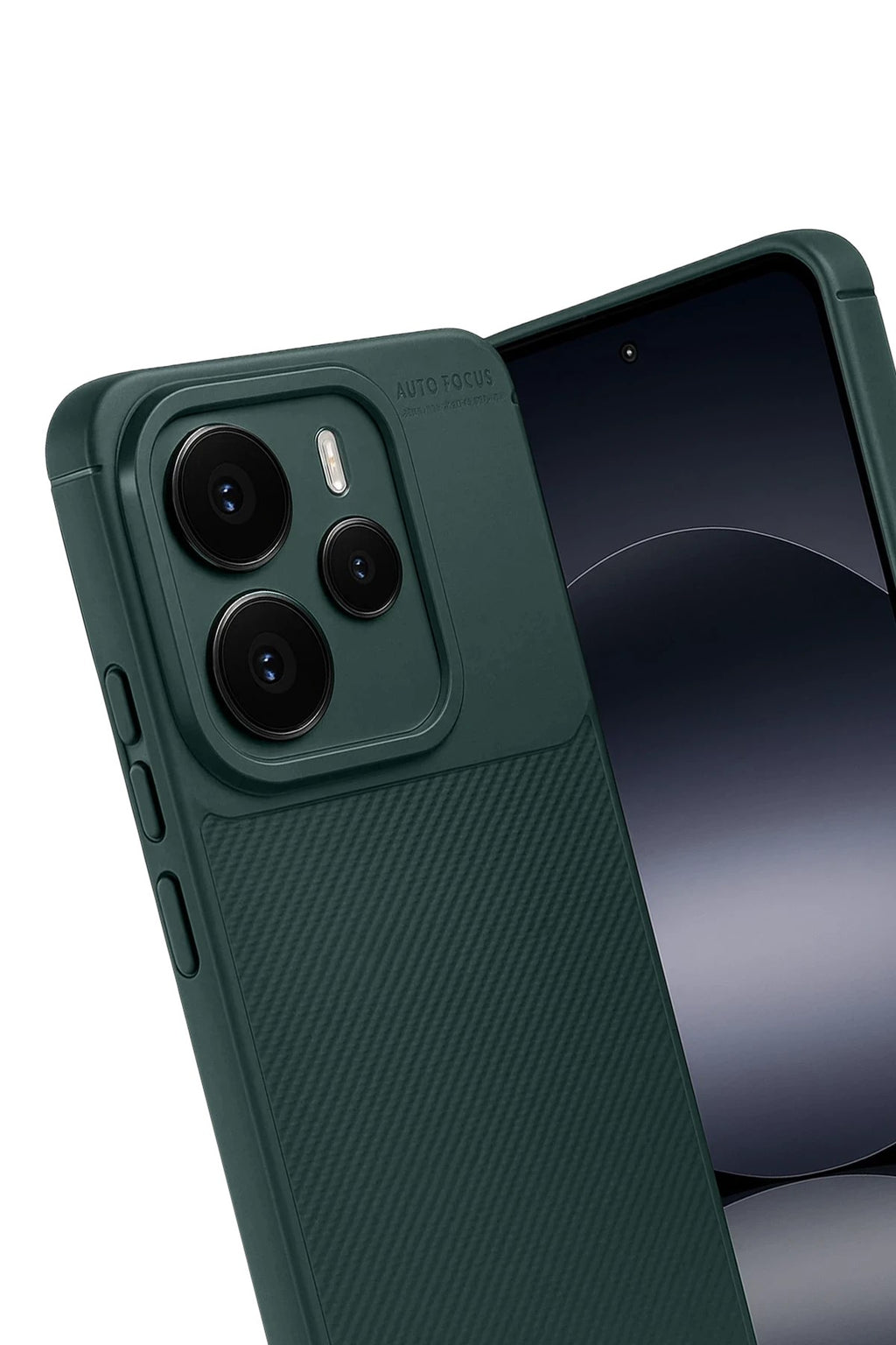 Mey İthalat® Note 14 5G Auto Focus Karbon Kapak - Koyu Yeşil