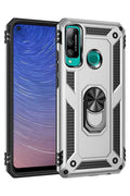 Mey İthalat® Huawei P40 Lite E Kılıf Sofya Yüzüklü Silikon Kapak - Gümüş