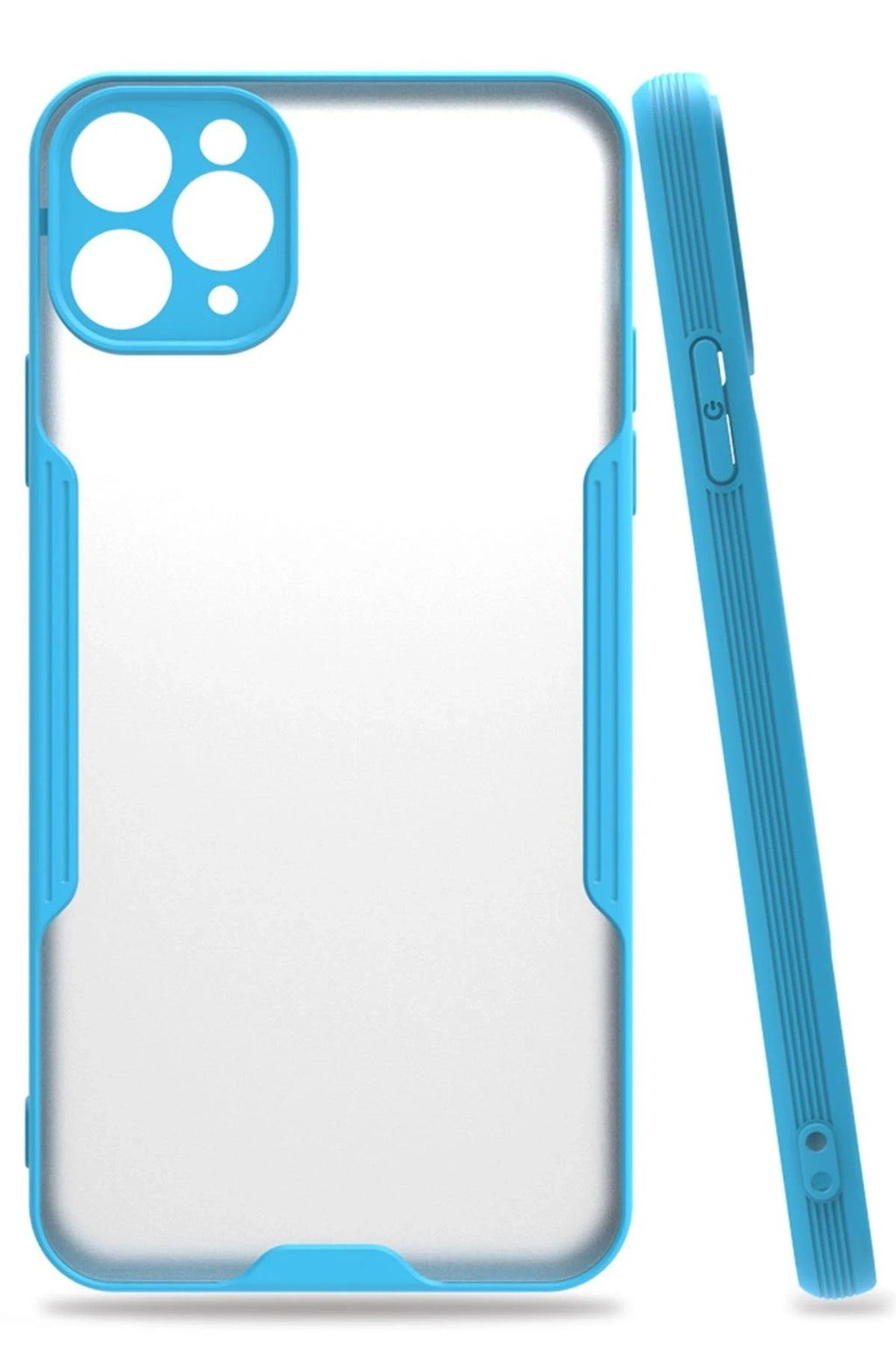 Mey İthalat® iPhone 11 Pro Max Kılıf Platin Silikon - Mavi