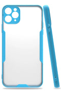 Mey İthalat® iPhone 11 Pro Max Kılıf Platin Silikon - Mavi