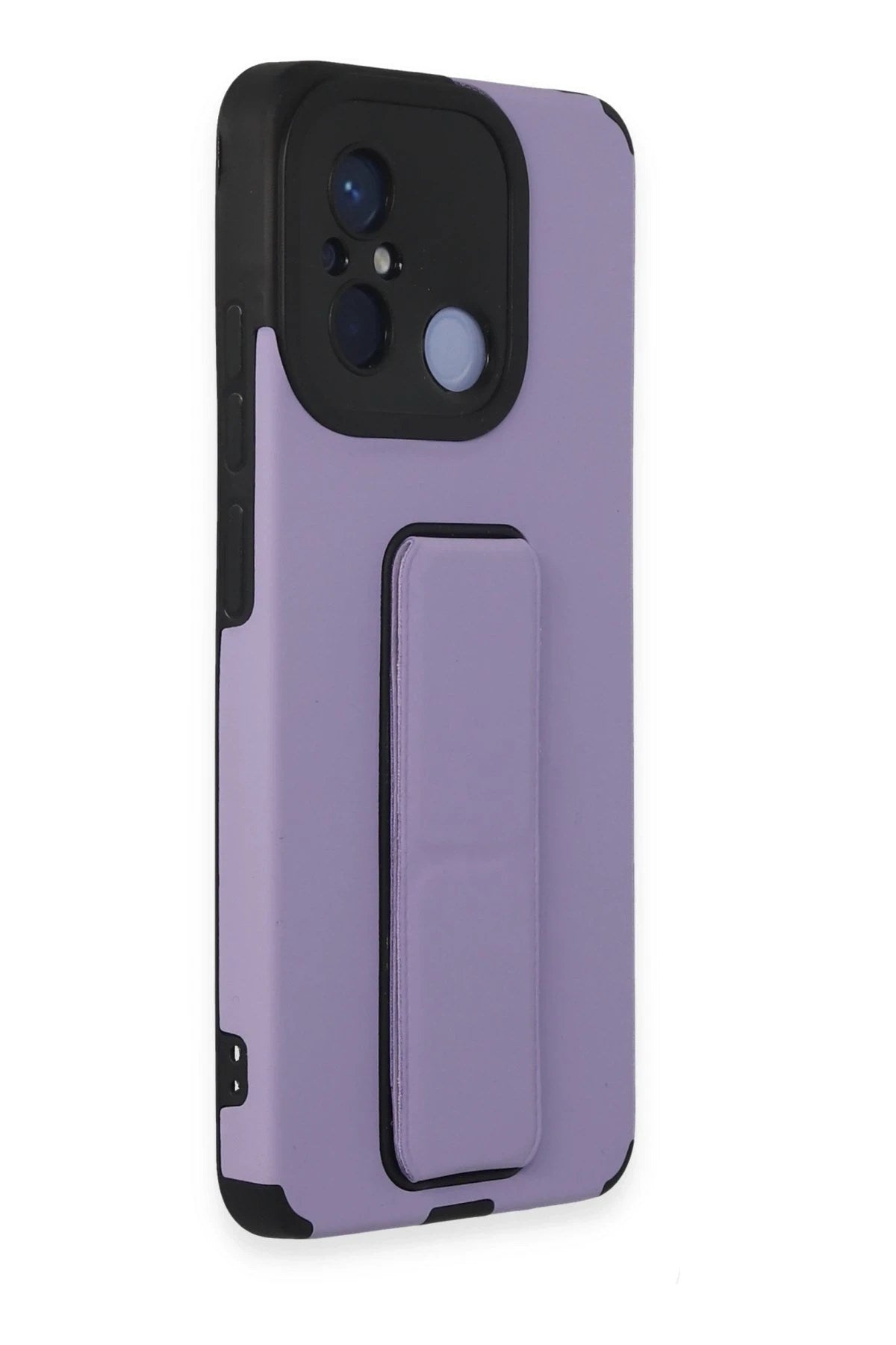 Mey İthalat® Redmi 12C Kılıf Mega Standlı Silikon - Lila