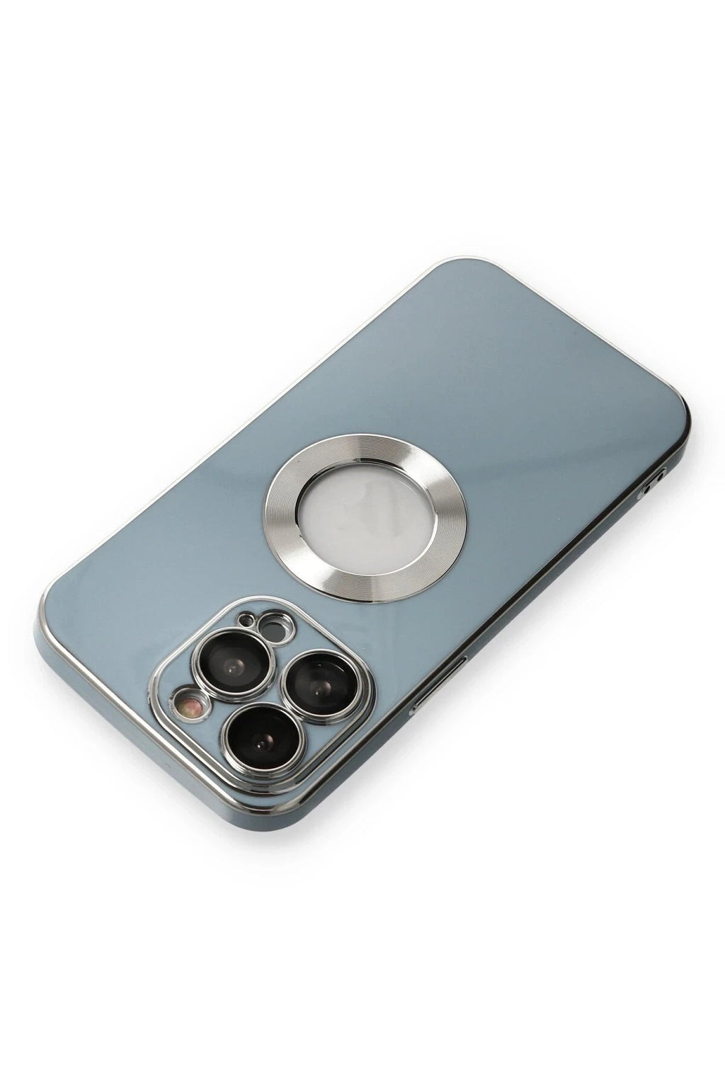 Mey İthalat® iPhone 13 Pro Max Kılıf Store Silikon - Sierra Blue