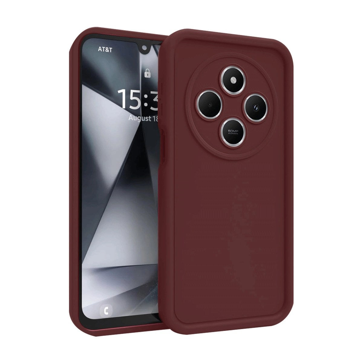 Mey İthalat® Redmi 14C Kılıf Viera Silikon - Bordo