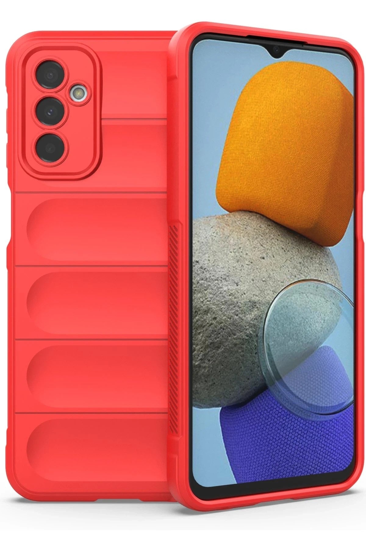 Mey İthalat® Samsung Galaxy M23 Kılıf Optimum Silikon - Kırmızı
