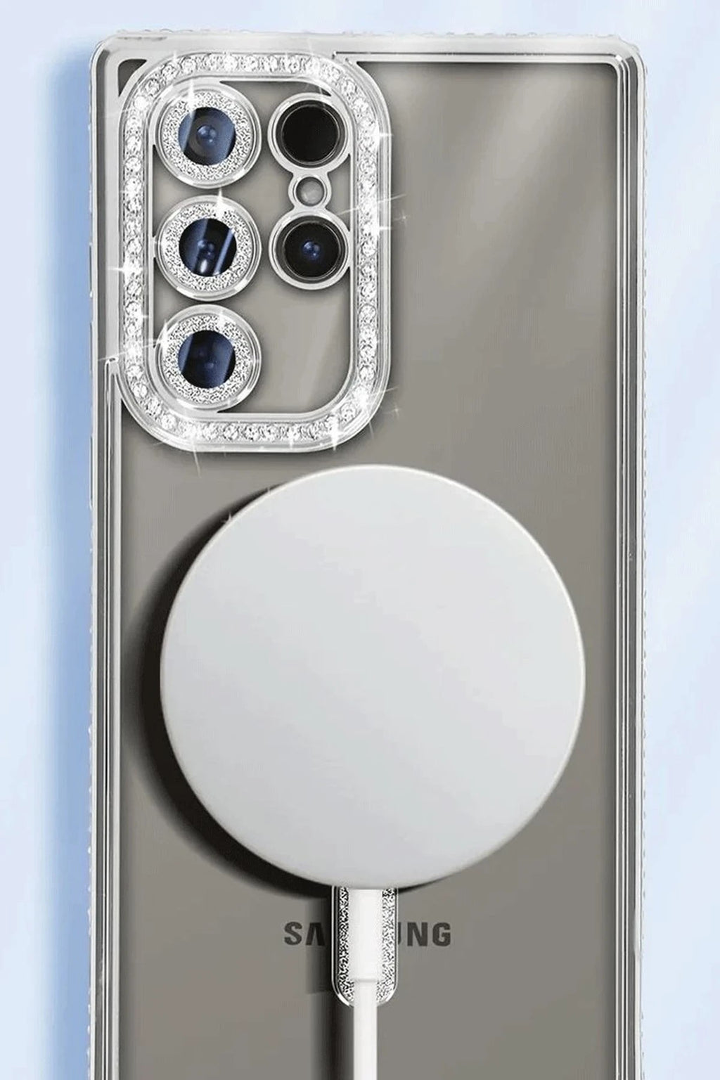 Mey İthalat® Samsung Galaxy S25 Ultra Kılıf Joke Simli Magneticsafe Kılıf - Siyah