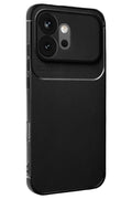Mey İthalat® Huawei Honor 600 Auto Focus Karbon Kapak - Siyah