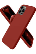 Mey İthalat® iPhone 12 Pro Max Kılıf First Silikon - Bordo
