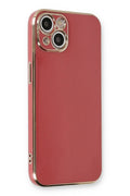 Mey İthalat® iPhone 13 Kılıf Volet Silikon - Kırmızı
